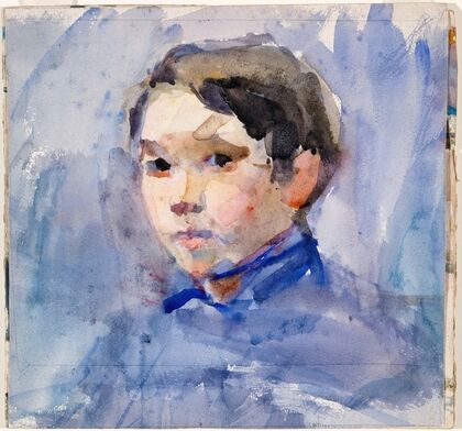 Head of a Young Boy perhaps in Uniform