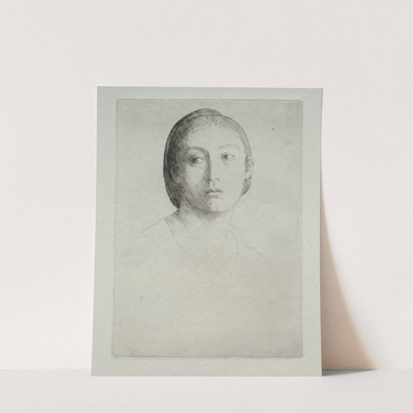 Head of a Young Girl (1875) by Alphonse Legros