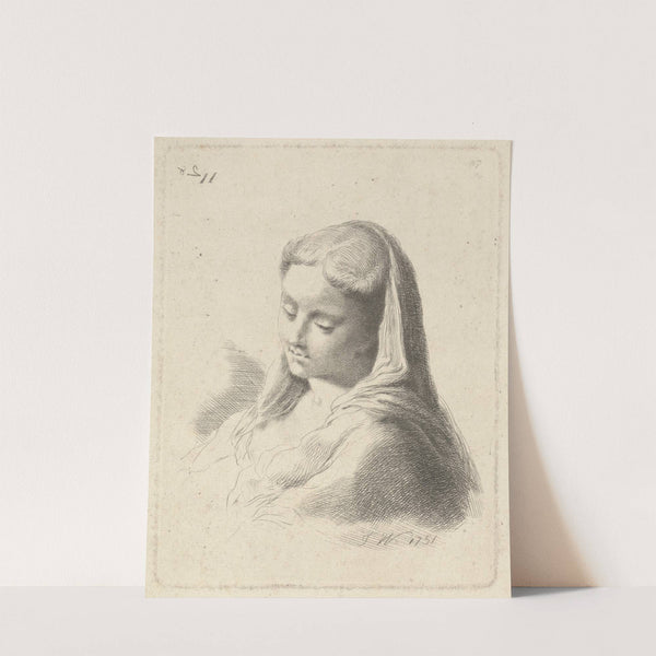 Head of a Young Woman by Thomas Worlidge