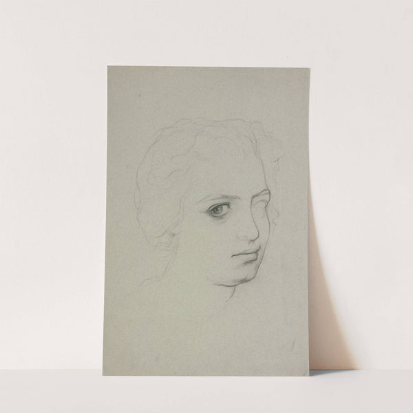 Head of a young woman by Victor Müller