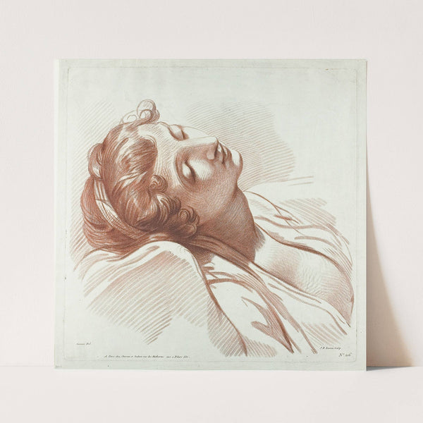 Head of a Young Woman Asleep by Jean-Baptiste Lucien