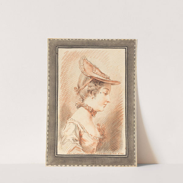 Head of a Young Woman II by Gilles Demarteau the Elder