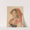Head of an Girl from Civita d&#039;Antino in Regional Dress (&#039;Catarinella&#039;) by Peder Severin Krøyer