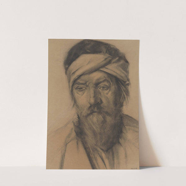 Head of an old man by Mina Arndt