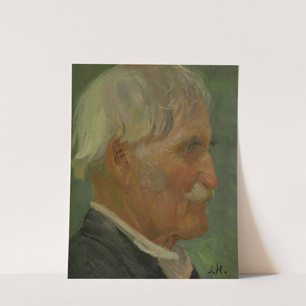 Head Of An Old Man by Jozef Hanula