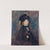 Head of Girl, Feather in Turban by William James Glackens