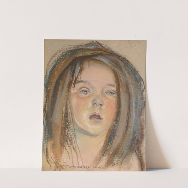 Head of Helenka, the artist’s daughter (1900) by Stanisław Wyspiański