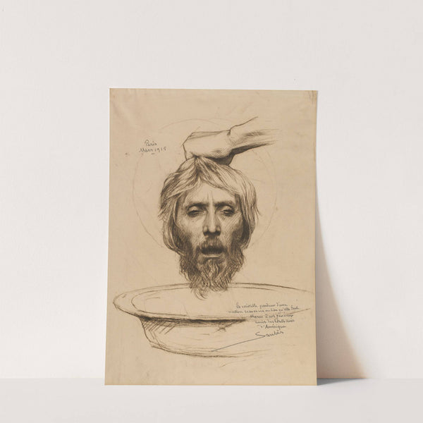 Head Of John The Baptist by Léon-Daniel Saubès