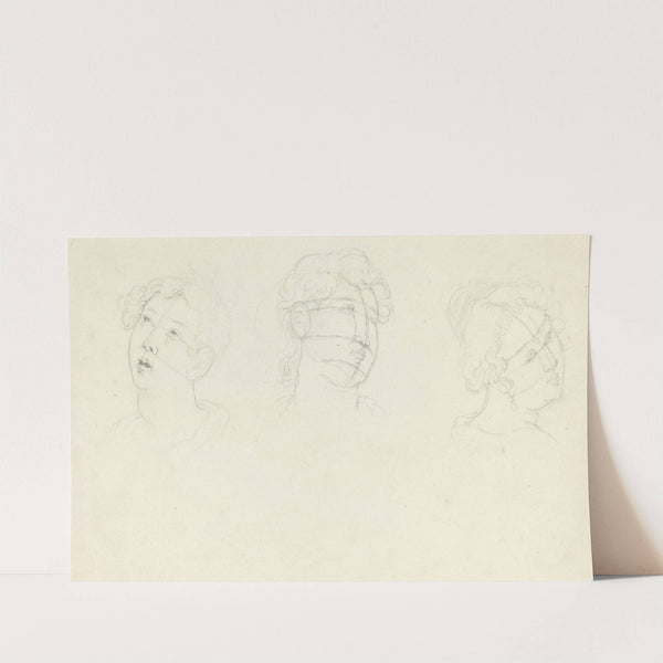 Head of Mary Magdalen and Two Saints by John Flaxman