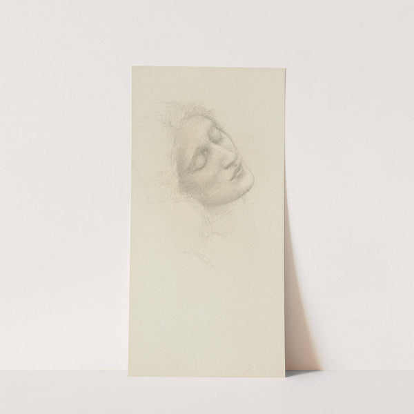 Head of Miss Margaret Elizabeth Benson (later Mrs Margaret Drummond, 1856-1941) by Sir Edward Coley Burne-Jones