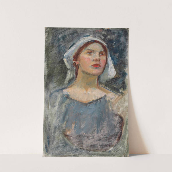 Head study for &#039;The Enchanted Garden&#039; by John William Waterhouse