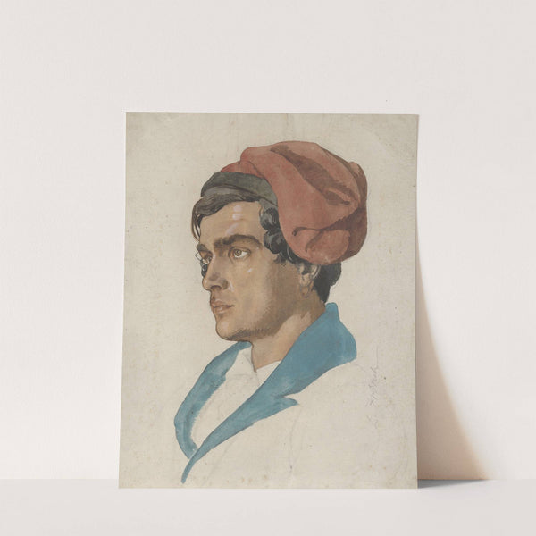 Head Study of a Fisherman from Capri (ca. 1849) by Lorenz Frølich