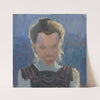 Head Study of a Girl on a Blue Background (1913) by Frida Konstantin