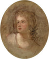 Head study of a young girl