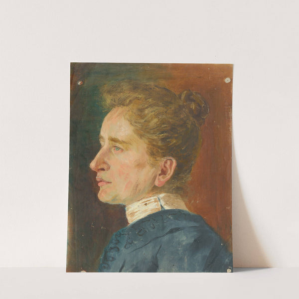 Head Study of an Older Woman in Profile by Aurel Ballo