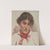 Head Study of Woman with Red Bow by Aurel Ballo