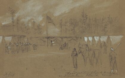 Headquarters of Genl Meade of Jerusalem Plank road