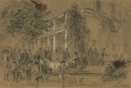 Headquarters of Genl. Warren at Col. Avery’s house-near Petersburg
