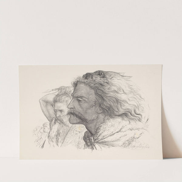 Heads of two Batavians by Wilhelmus Petrus van Geldorp
