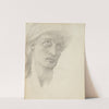 Heady study of Love for &#039;The Triumph of Love over Oblivion&#039; by Sir Edward Coley Burne-Jones