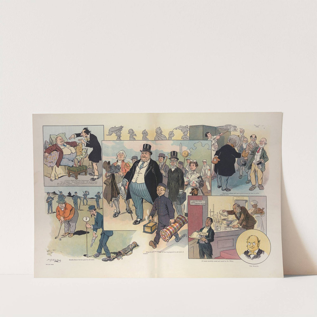 Heaven protect Taft! – there’s a reason (1908) by Louis Glackens
