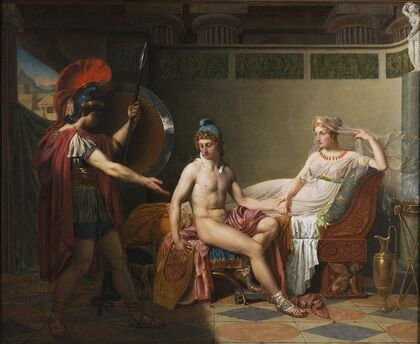 Hector Censuring Helen and Paris