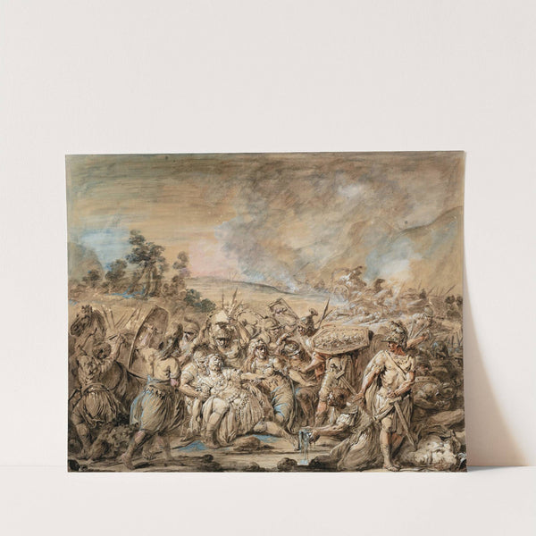 Hector’s Body, Wounded By Ajax, Is Brought To The Zanthe River by Jacques Gamelin