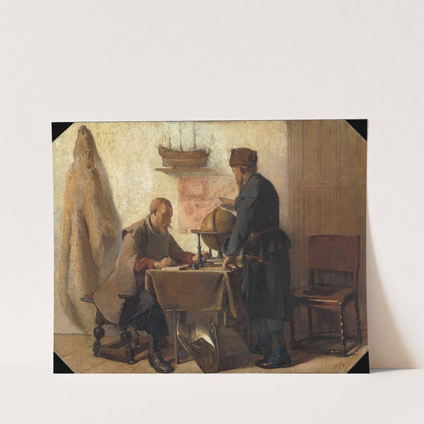 Heemskerck and Barents Planning their Second Expedition to the Far North by Christoffel Bisschop