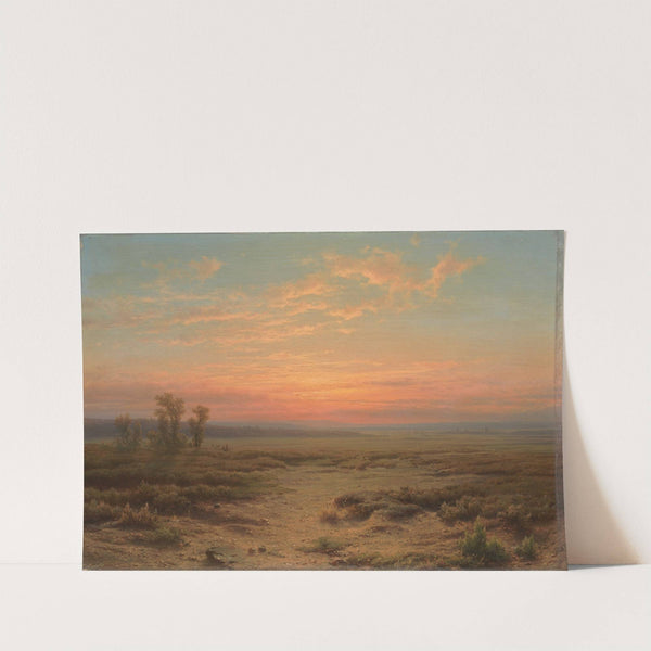 Heide bij avond by Cornelis Lieste