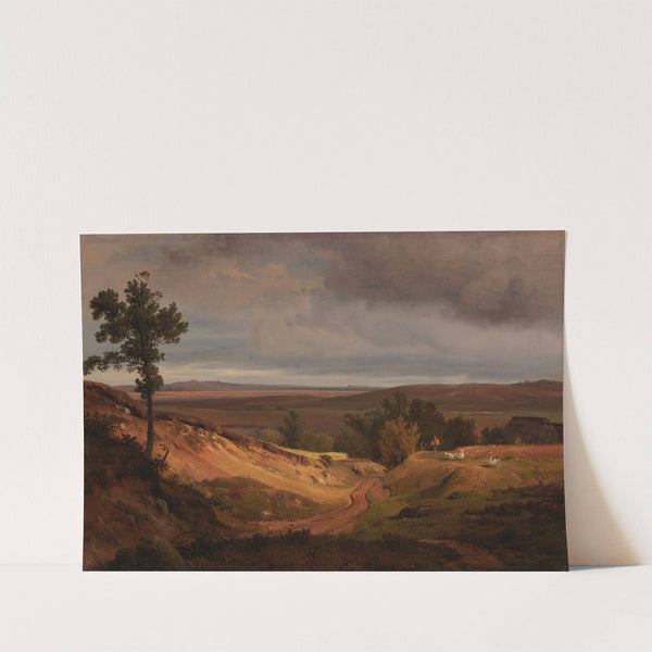Heidelandschaft bei Silkeborg in Jütland, Dänemark by Louis Gurlitt
