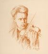Heikki Playing (the Artist’s Brother)