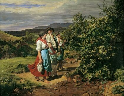 Heimkehr von der Arbeit (Die Liebenden am Scheideweg)