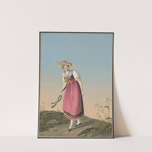 Hélène Larky, sommelière à l’Auberge du Soleil à Sursee Canton de Lucerne (1825-1830) by Jean Emmanuel Locher