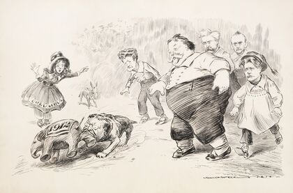 He’ll never let go (1910)