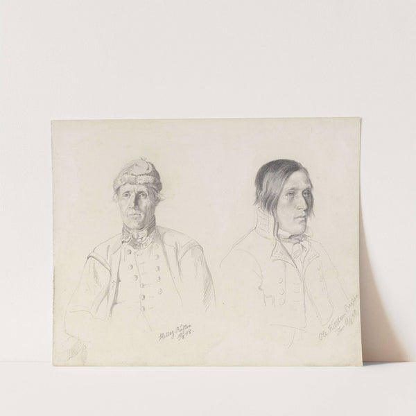 Helleg Rustan og Ole Kittelsen Baglien (1848) by Adolph Tidemand