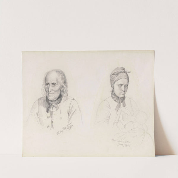 Helleg Ton og Marit Arnesdotter Gare (1848) by Adolph Tidemand