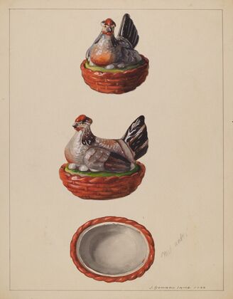 Hen on Basket