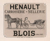 Henault – carrosserie, sellerie. Blois (Loir et Cher) (1877)