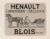 Henault carrosserie, sellerie. Blois (Loir et Cher) (1877)