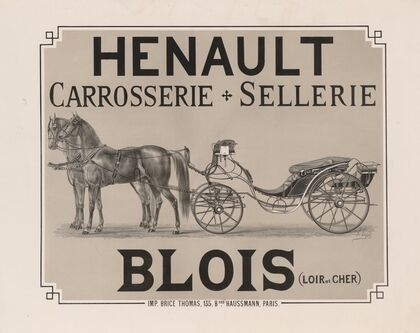 Henault carrosserie, sellerie. Blois (Loir et Cher) (1877)