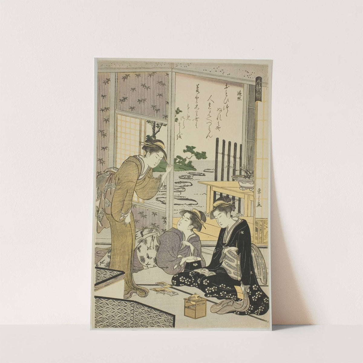 Henjo, from the series ‘Six Immortal Poets (Rokkasen)’ (c. 1789-90) by Chōbunsai Eishi