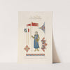 Henry [sic] seigneur du Mèz, maréschal de France, tenant l&#039;oriflâme. (1265) by Nicolas Xavier Willemin