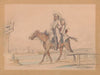 Henry Von Trebra & Louis V. Trebra arriving at Camp Morton, Indianapolis from their farm in Madison, Ill.