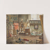 Henryk Rodakowski’s studio in Paris (1857) by Juliusz Kossak