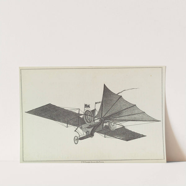 Henson&#8217;s aerial steam carriage (1850) by P.S. Duval &amp; Son.