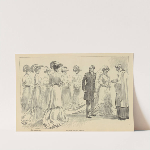 Her face and—her fortune (1900-1905) by Charles Dana Gibson