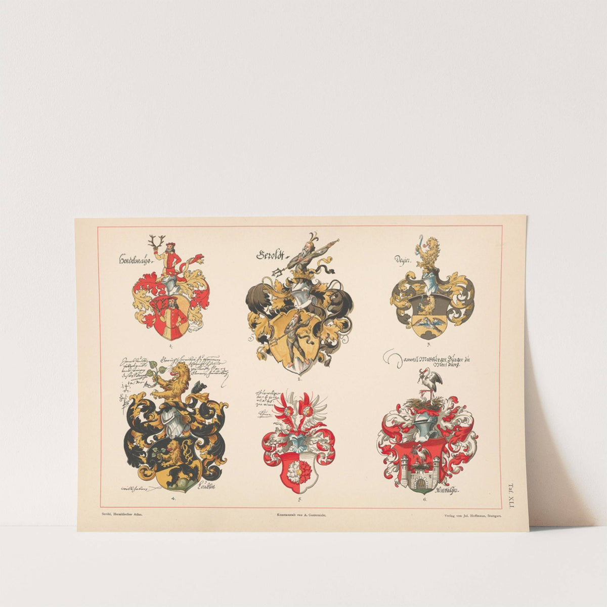 Heraldischer Atlas Pl.37 (1899) by Hugo Gerhard Ströhl