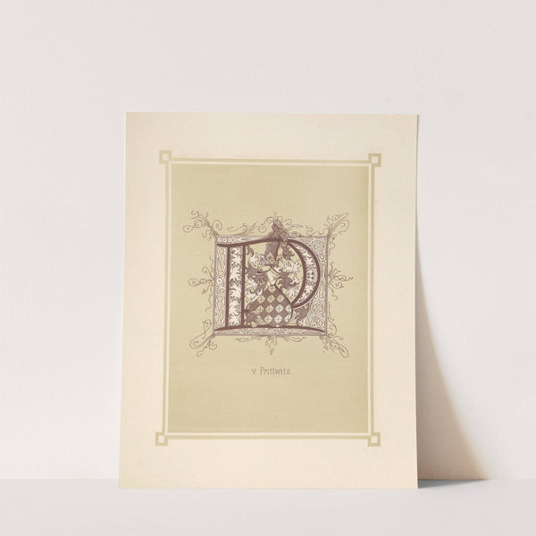 Heraldisches Alphabet Pl.16 (1884) by Adolf Matthias Hildebrandt