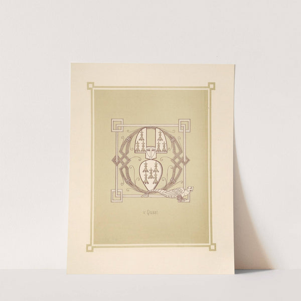 Heraldisches Alphabet Pl.17 (1884) by Adolf Matthias Hildebrandt