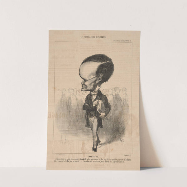 Herbette, deputy since time immemorial Herbette no more . . . Thin air (1849) by Honoré Daumier